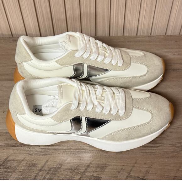 Steve Madden Women’s Kendrix Lace-Up Sneakers Taupe Size 10M - Picture 15 of 15